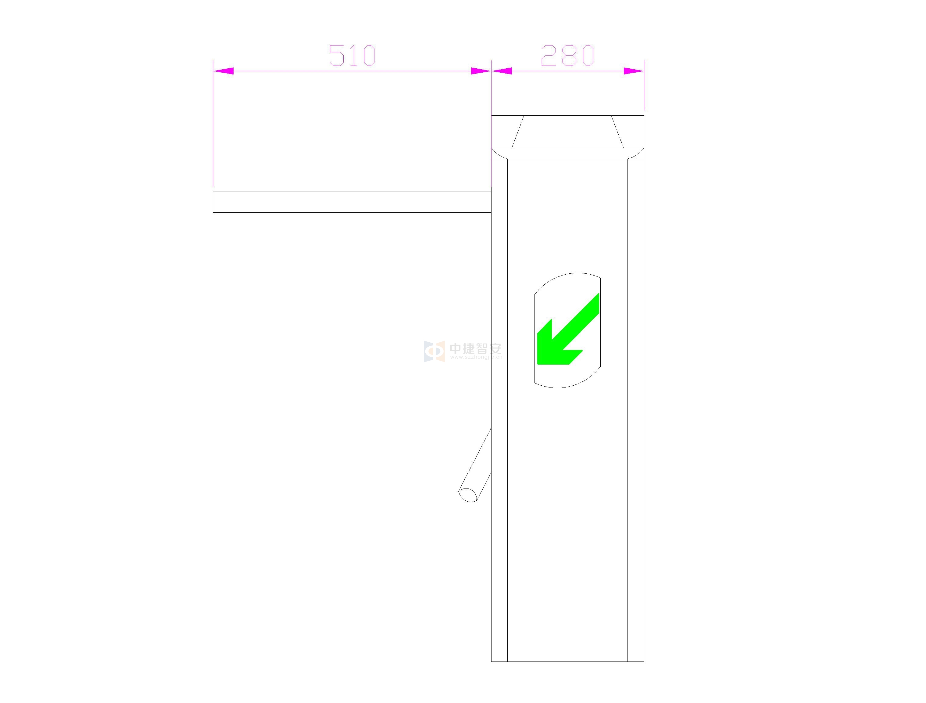 Bridge Tripod Turnstile gate ZOJE-S706